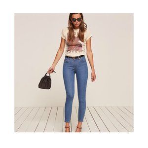 Reformation High and Skinny Jeans Caspian/True Blue
